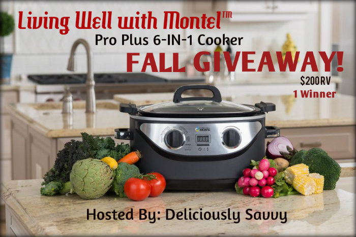 Living Well with Montel™ Pro Plus 6-IN-1 Cooker Fall Giveaway! ($200 RV) @lwwmontel
