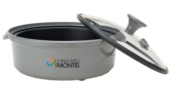Living Well with Montel Microwave Grill Bake and Steam Silicone Inserts