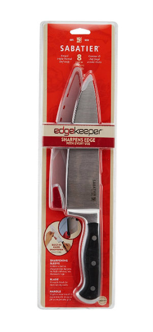 Sabatier Forged Stainless Steel Slicing Knife with Edgekeeper  Self-Sharpening Blade Cover, High-Carbon Stainless Steel Kitchen Knife,  Razor-Sharp