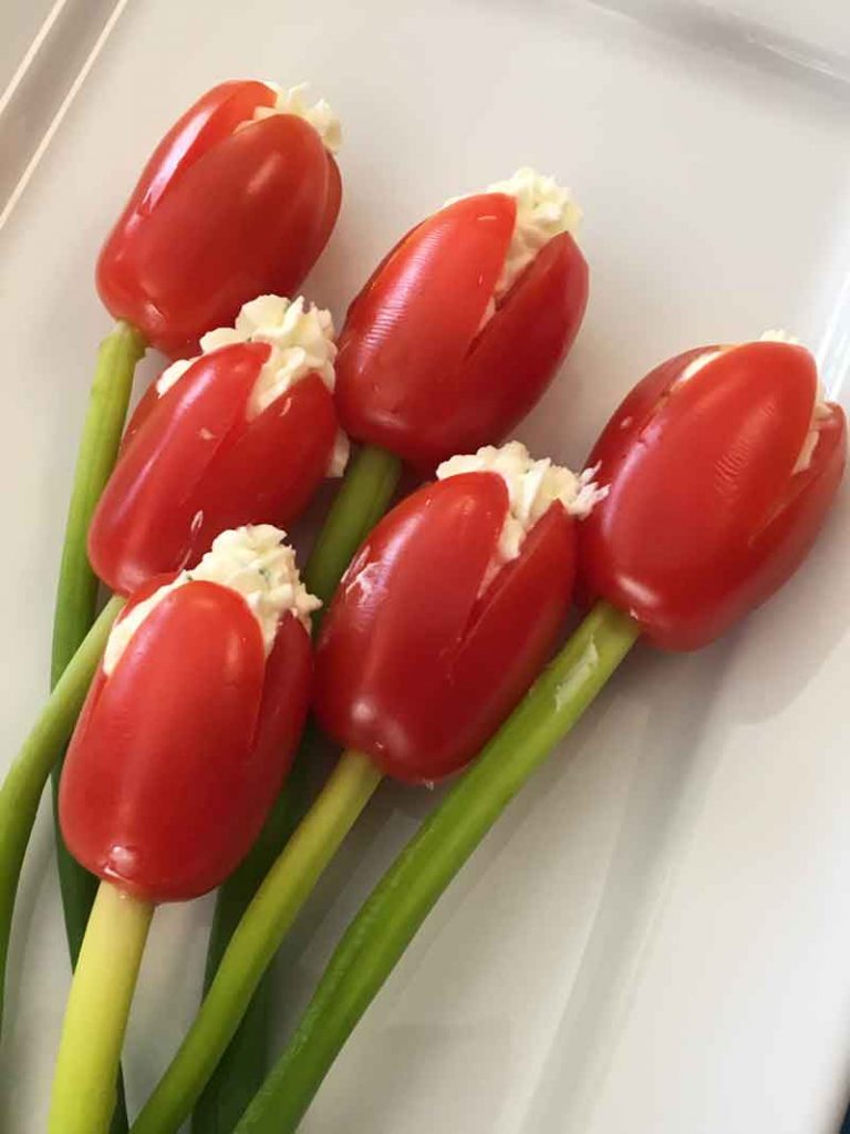 Tomato Cream Cheese Tulips Recipe Perfect For Mother’s Day! (Recipe ...