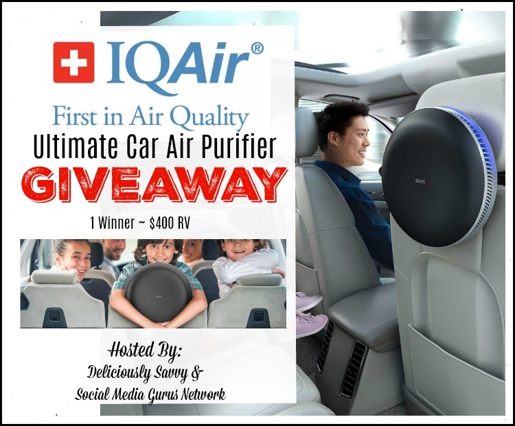 IQAir Ultimate Car Air Purifier Giveaway ~ Ends 10/24 @SMGurusNetwork @IQAir #MySillyLittleGang