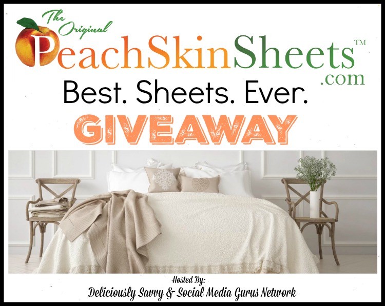 PeachSkinSheets Best. Sheets. Ever. Giveaway ~ Ends 10/20 @SMGurusNetwork @las930 @PeachSkinSheets #MySillyLittleGang