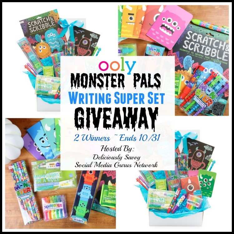 OOLY Monster Pals Writing Super Set Giveaway ~ Ends 10/31 @SMGurusNetwork #OOLY #MySillyLittleGang