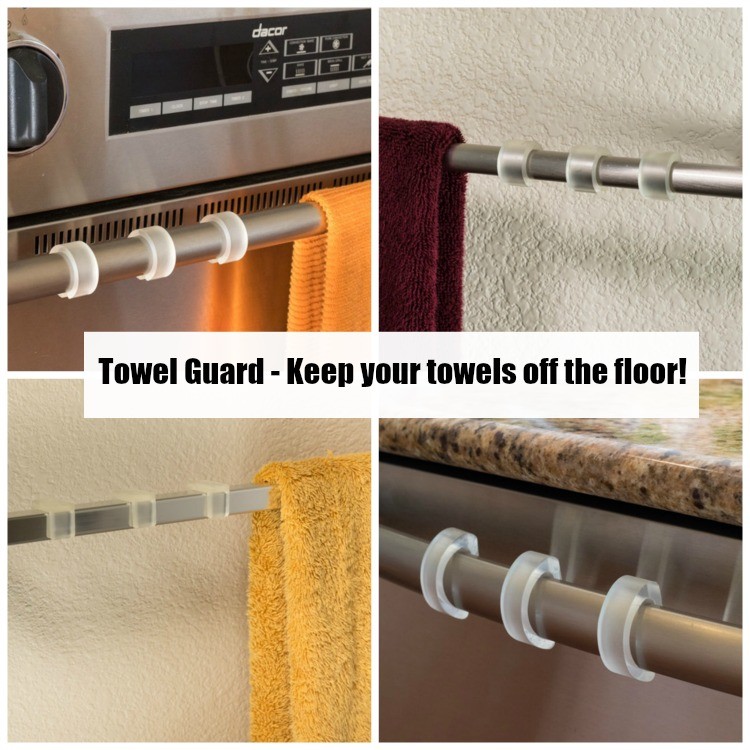 White Kitchen Towel, Stay Put Towels, Kitchen Dish Towel, Oven
