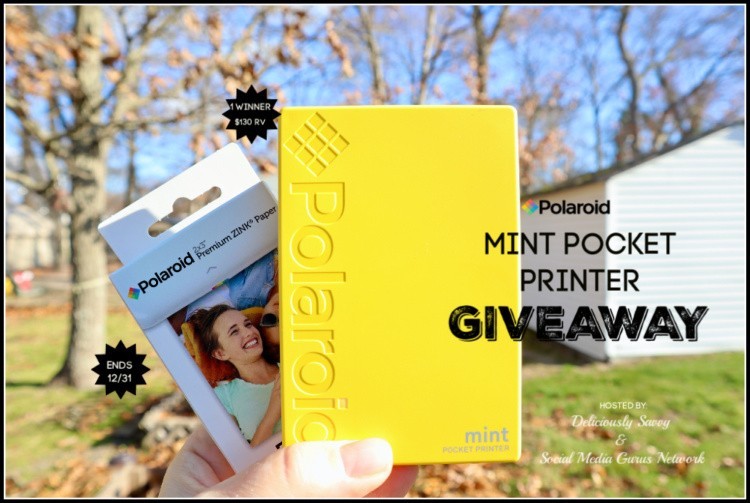 Polaroid Mint Pocket Printer Giveaway ~ Ends 12/31 @SMGurusNetwork  @Polaroid #MySillyLittleGang