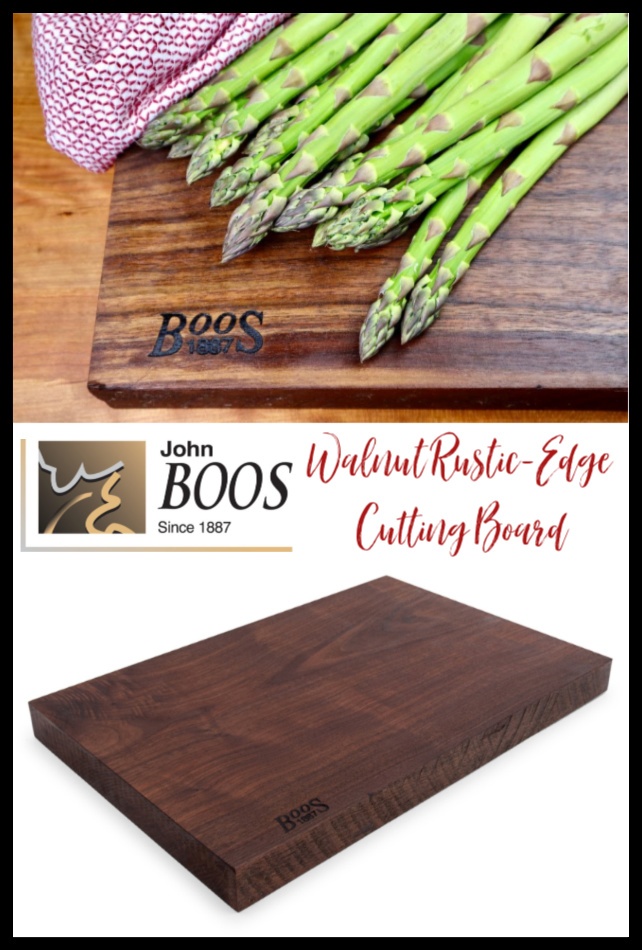 John Boos & Co. Walnut Rustic-Edge Cutting Board Giveaway ~ Ends 6/28 @JohnBoosCo @DeliciouslySavv #MySillyLittleGang