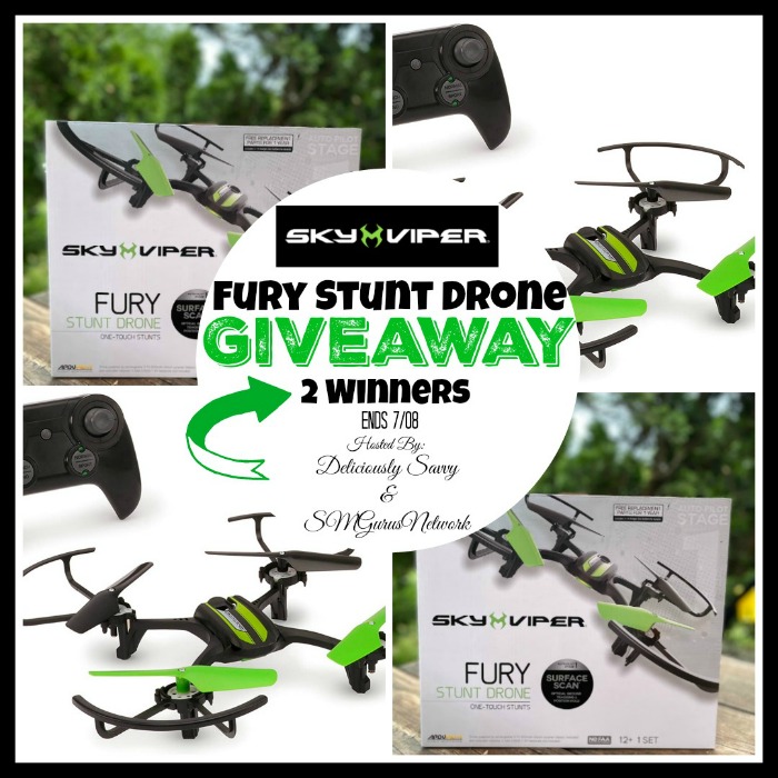 Sky Viper Fury Stunt Drone 2 Winner Giveaway ~ Ends 7/8 @skyviperdrones @DeliciouslySavv #MySillyLittleGang
