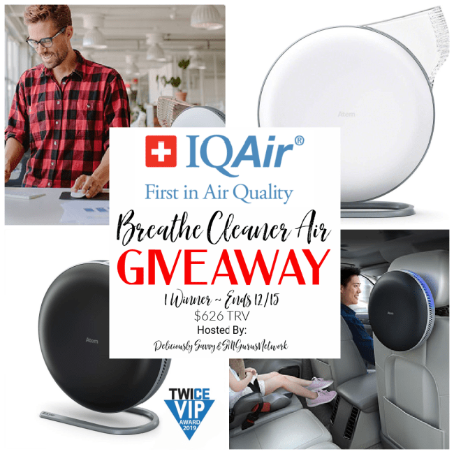 IQAir Breathe Cleaner Air Giveaway