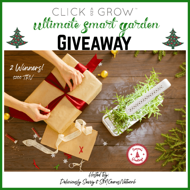 Click and Grow Ultimate Smart Garden Giveaway ~ Ends 12/31 @ClickandGrow @DeliciouslySavv #MySillyLittleGang