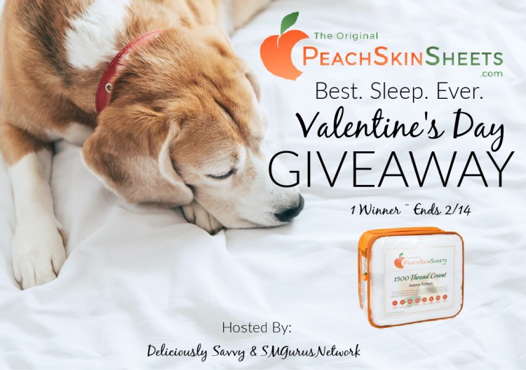 PeachSkinSheets Best. Sleep. Ever. Valentine’s Day Giveaway ~ Ends 2/14 @PeachSkinSheets @deliciouslysavv #MySillyLittleGang