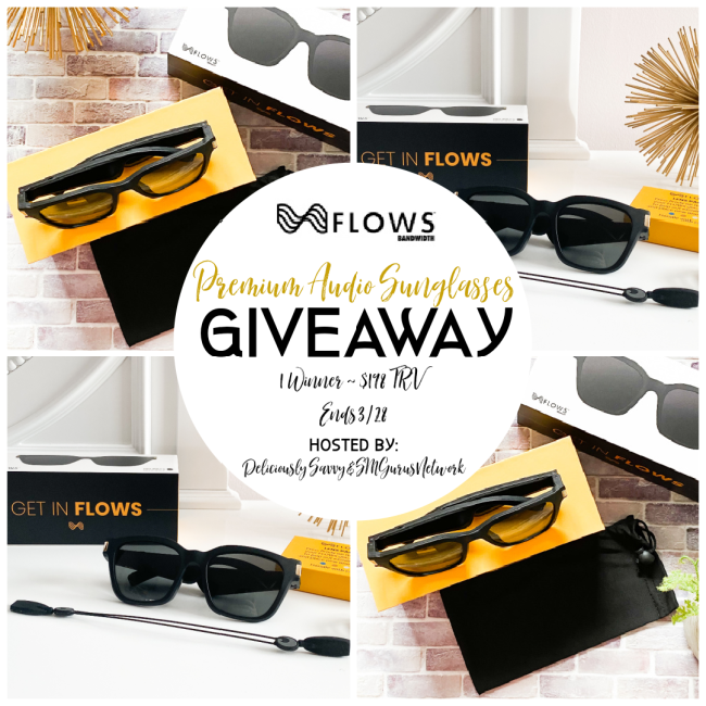FLOWS Premium Audio Sunglasses Giveaway ~ Ends 3/28 @getinflows @deliciouslysavv #MySillyLittleGang