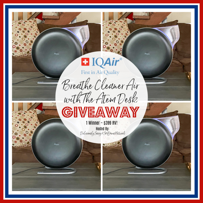 SMGN BTSGiftGuide IQAir smallerGIVEAWAYPIC - IQAir Breathe Cleaner Air with The Atem Desk Giveaway {USA 9/6} @IQAir @DeliciouslySavv