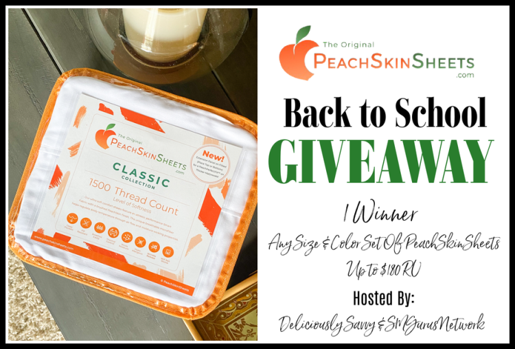 PeachSkinSheets Back to School Giveaway