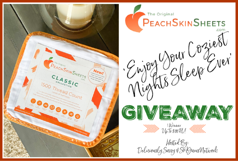 PeachSkinSheets ‘Enjoy Your Coziest Nights Sleep Ever’ Giveaway ~ Ends 10/28 #MySillyLittleGang