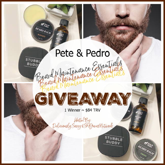 SMGN FallGiftGuide2021 PetePedro smallerversion Giveaway - Pete & Pedro Beard Maintenance Essentials Giveaway! {10/24 US} @pandpbuenohair @deliciouslysavv