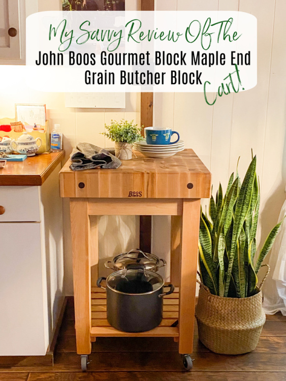 John Boos & Co. Gourmet Maple End Grain Butcher Block Cart Giveaway ~ Ends 12/20 #MySillyLittleGang