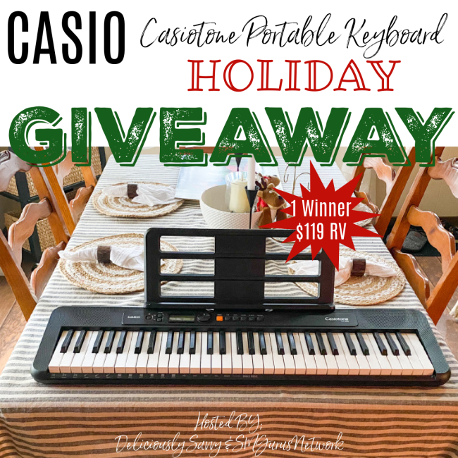Casio Casiotone Portable Keyboard Holiday GA-1-US Ends 12/25  @deliciouslysavv @Casio_USA #Casiotone