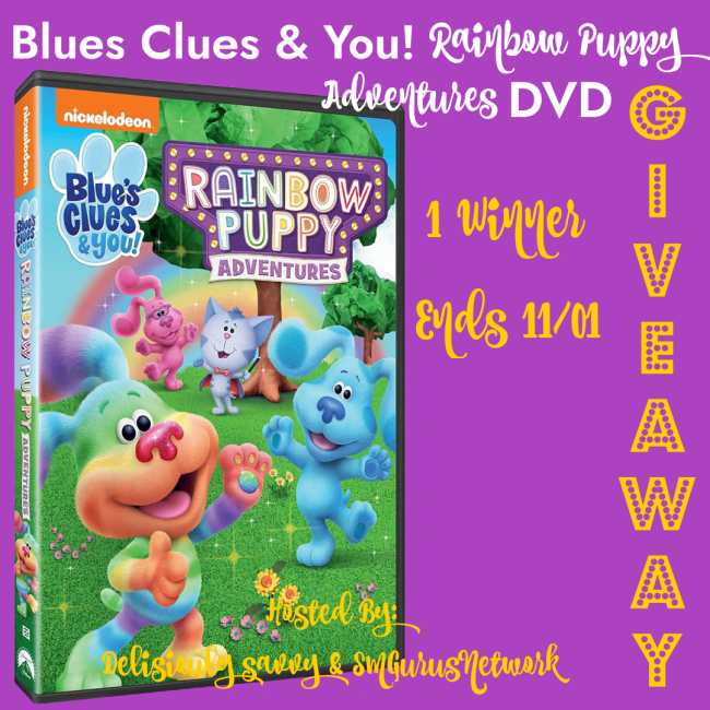 Blues Clues & You! Rainbow Puppy Adventures Giveaway!