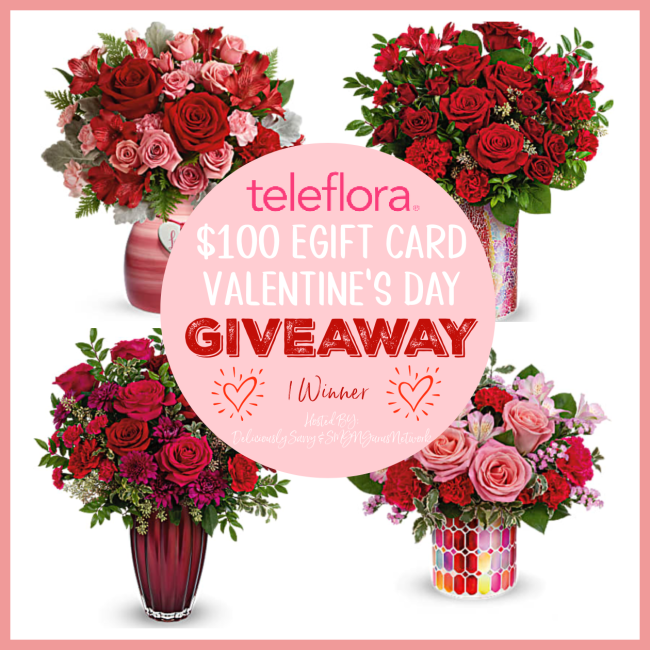 Teleflora $100 eGift Card Valentine's Day Giveaway #MySillyLittleGang