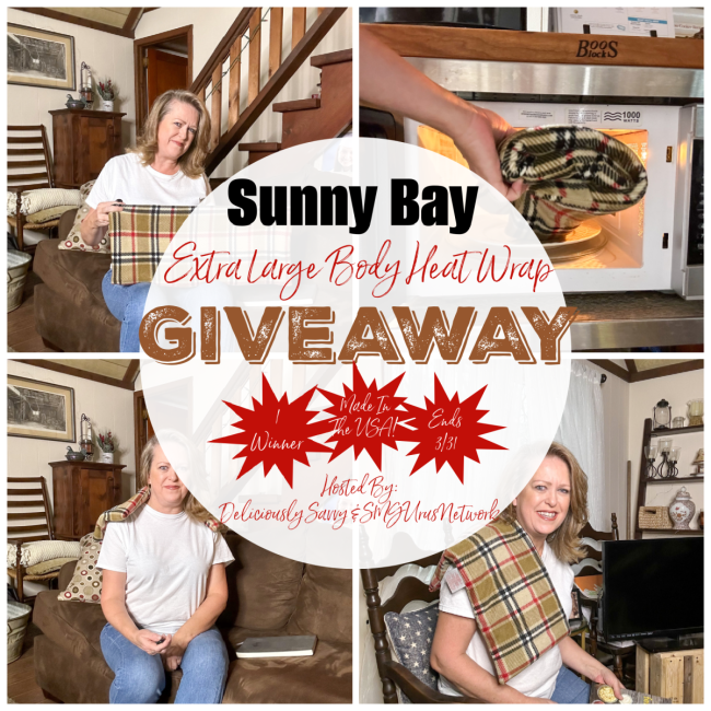 Sunny Bay Heat Wrap Giveaway (Ends 3/31) @DeliciouslySavv @SunshinePillows