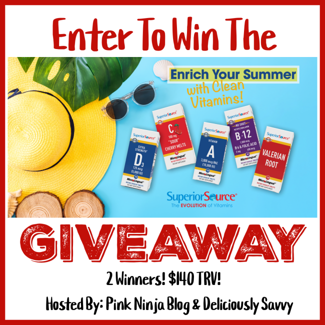 Enrich Your Summer With Clean Vitamins From Superior Source Giveaway #MySillyLittleGang