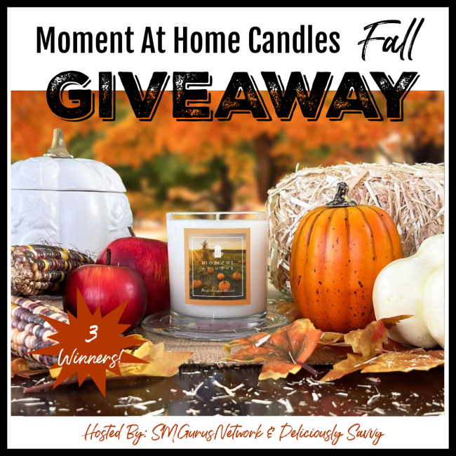 @MomentAtHome Candles Fall Giveaway (Ends 10/27) @DeliciouslySavv