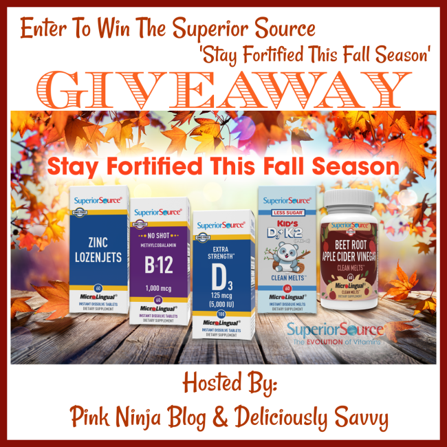 Superior Source 'Stay Fortified This Fall Season' Giveaway #MySillyLittleGang
