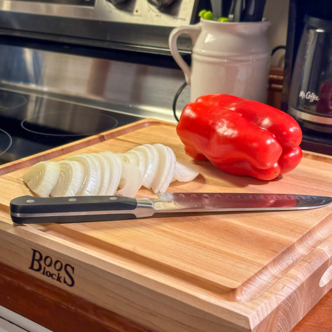 John Boos & Co Maple Square Cutting Board Giveaway #MySillyLittleGang