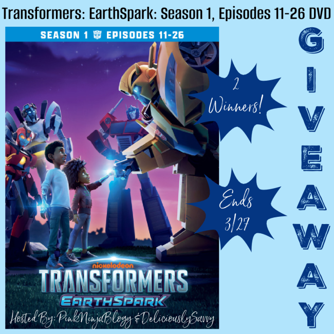Transformers: EarthSpark: Season 1, Episodes 11-26 DVD Giveaway #MySillyLittleGang